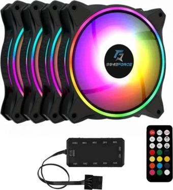 Gameforce Halo 4X120Mm Rgb Fan