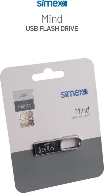 Simex SU-108 Mind 2.0  Metal  32GB USB Bellek