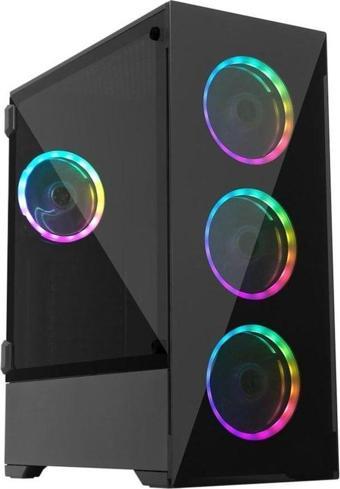 Gameforce Temper 4X120Mm Fan Rgb Kumandalı Ve Kontrolcülü Oyuncu Kasası