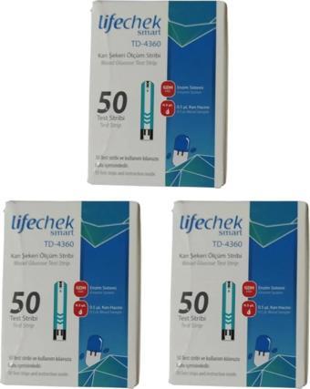 Lifechek Smart TD-4360 Kan Şekeri Ölçüm Stribi 50 Adet 3 Adet