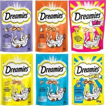 Dreamies Kedi Ödülü Karışık Avantaj Paketi 6'lı