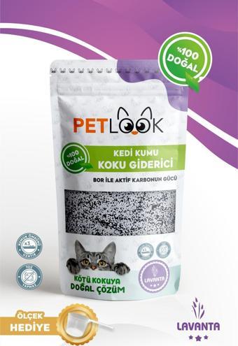 Petlook Kedi Kumu Koku Giderici, Bor ve Aktif Karbonlu Koku Giderici, Lavantalı Koku Giderici 300 GR,