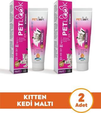 Petlook Yavru Kedi Kitten ve Anne Kedi Maltı Multivitamin 115 GR x 2 Adet