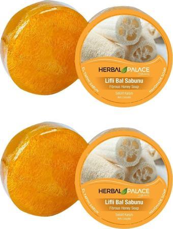 Herbal Palace El Yapımı Doğal Lifli Bal Sabunu Gliserinli 125 Gr. X 2 Adet Selülit Giderici