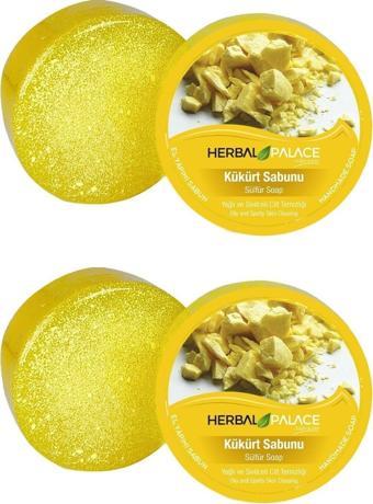 Herbal Palace Kükürt Sabunu Gliserinli Doğal Sabun 125 Gr. X 2 Adet Yağlı Ve Sivilceli Cilt Temizliği