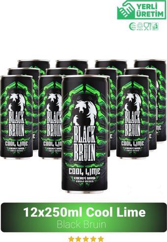 Black Bruin Cool Lime Aromalı Enerji İçeceği 250ml x 12'li