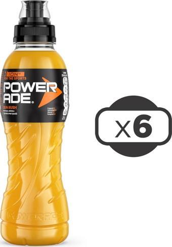 Powerade Sun Rush 500 Ml Portakallı Spor İçeceği x 6 Adet