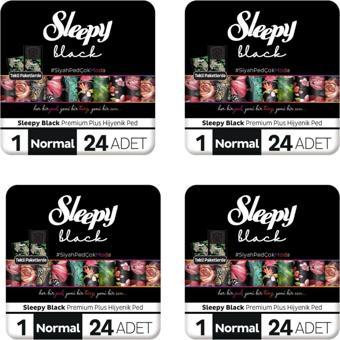 Sleepy Black Premium Plus Hijyenik Ped Normal 96 Adet