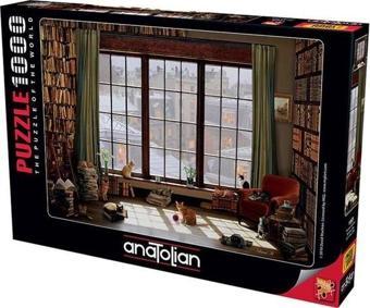 Anatolian 1065 Pencere Kedileri 1000 Parça Puzzle