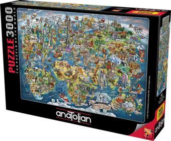 Anatolian 3000 Parçalık Puzzle - Harika Dünya 4923