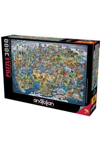 Anatolian 3000 Parçalık Puzzle - Harika Dünya 4923