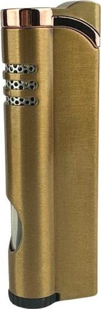 Parmida Tek Torch Pürmüz Gold Metal Puro Çakmağı