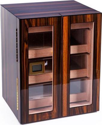 PremiumQuality Santa Rosa Ahşap 4 Çekmeceli Sedir Humidor Puro Kutusu