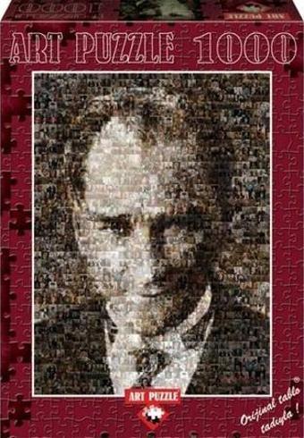 Art Puzzle Mustafa Kemal Atatürk Kolaj 1000 Parça Puzzle