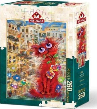 Art Puzzle 4582 Kırmızı Kedi 260 Parça Puzzle