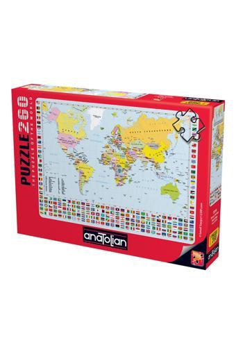 Anatolian 260 Parça XL Puzzle - Dünya Haritası 3319