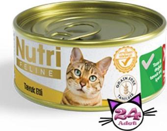 Nutri Feline 85Gr Tavuk Etli 24Adet Yaş Kedi Maması