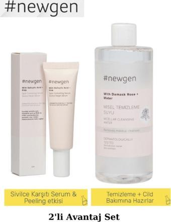 Newgen With Salisilik Asit + PHA Spot Controlling Sivilce Karşıtı Serum 30ml, Misel Temizleme Suyu 4