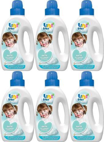 Uni Baby Sıvı Çamaşır Deterjanı 1500ml Aktif  Mavi 6 Lı Set