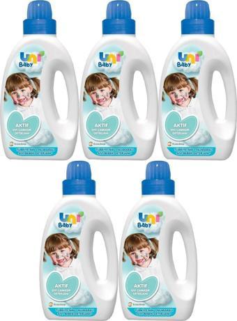 Uni Baby Sıvı Çamaşır Deterjanı 1500ml Aktif (mavi) (5 Li Set)