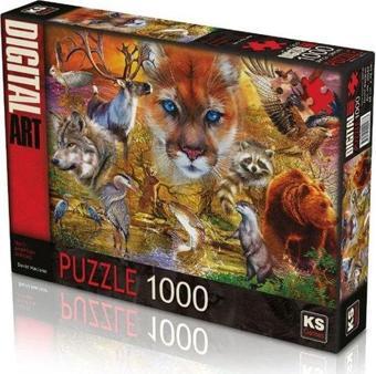 Ks Games North American Animals 1000 Parça Puzzle 20567