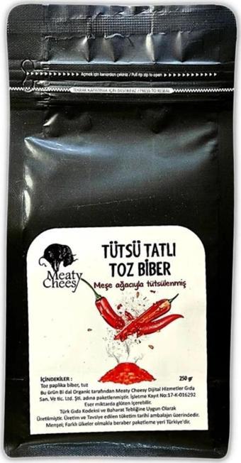 Tütsülü Toz Biber (Tatlı) 250 g (Aç-Kapat Paket)