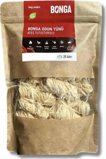 Bonga Odun Yünü Ateş Tutuşturucu - 350 g