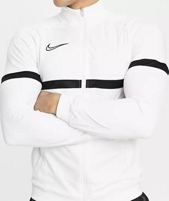 nike dri-fit erkek beyaz fermuarlı Eşofman  üst