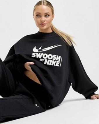 Nike Sportswear Bol Kesimli Fleece Sıfır Yaka Kadın Sweatshirt