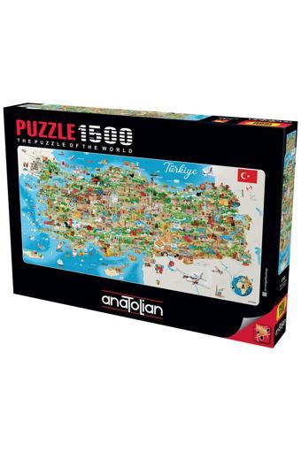Anatolian 1500 Parçalık Puzzle - Türkiye Haritası 3793