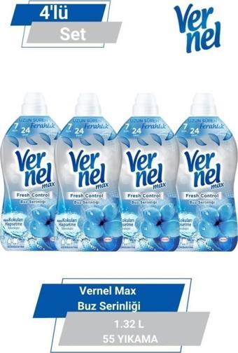 VERNEL MAX BUZ SERİNLİĞİ  1.32L 55 YIKAMA  4'lü Set