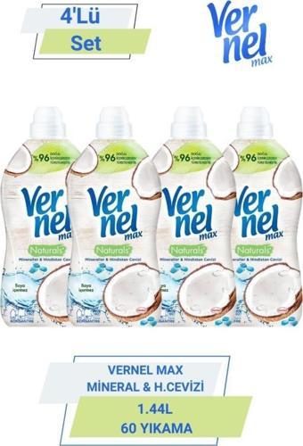 VERNEL MAX MİNERAL&H.CEVİZİ 1.44L 60 YIKAMA  4'Lü  set