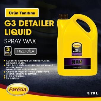 Farecla G3 Wax Detailer Hızlı Sıvı Cila 3.78 Lt 1 Galon