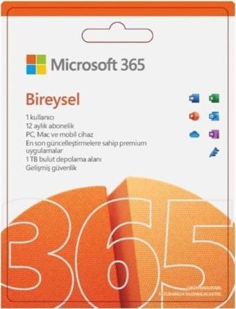 Microsoft Office 365  Bireysel Türkçe Ofis Yazılımı (Kutu) QQ2-01770 