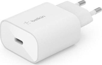 Belkin 25W USB-C PD Duvar Şarjı - Beyaz