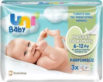 Uni Baby Hassas Dokunuş 3x52'li Islak Mendil