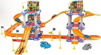 Erdem Oyuncak Parking Garage Play Set 6 Katlı Oyuncak Otopark Süper Garaj Seti 2 Araç Dahil Aksesuarlı 2İn1 Model