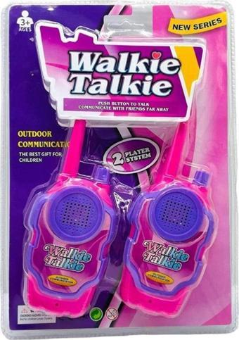 Oyuncak Store Walkie Talkie Telsiz Seti Pilli Pembe Renk