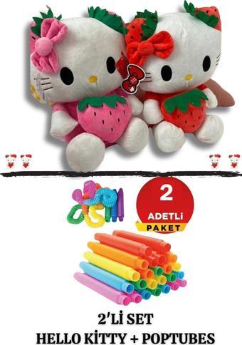 Kukuli Kız Çocuk Oyuncaklari Peluş Oyuncak 35 Cm Pelüş Oyuncak Helloo Kitty Poptubes Boru