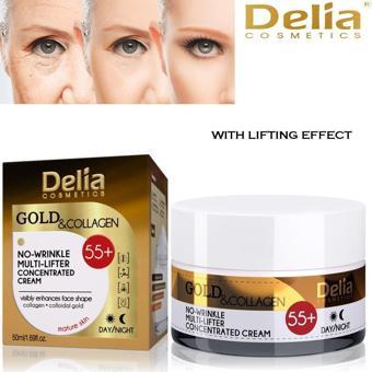 Delia Gold Collagen 45+ No-Wirinkle Kırışık Giderici Gündüz-Gece Kremi 50 Ml