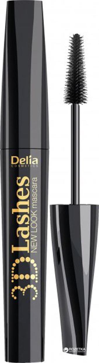 Delia Maskara New Look 3D Kirpikler Siyah 12 ml Silikon Fırça