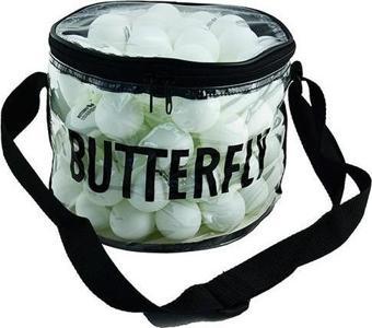 Butterfly 16005B-W Çantalı Masa Tenisi Antrenman Topu 100lü Beyaz