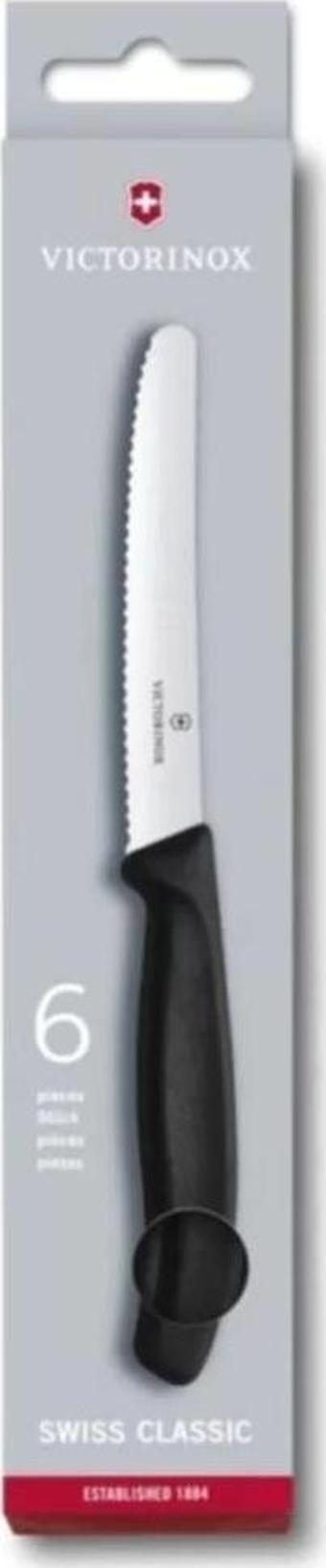 6.7833.6 6 lı 11 cm. Tırtıklı Bıçak Seti (Blisterli)