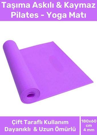 Özel Konfor Model Çift Taraflı Kaymaz Silinebilir Antibakteriyel Eva Yoga Meditasyon Minderi 4mm Mat