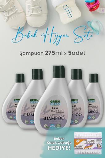 Green Clean Baby Şampuan 275 ml x 5 Adet ve Hediyeli