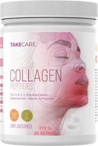 Takecare Collagen Peptides Tip I, II, III, V, X, Hidrolize Elastin, Hyaluronik Asit, Vitamin ve Mineraller