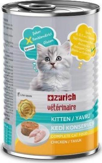 Zurich Veterinaire Pate Tavuklu Yavru Kedi Konservesi 415 gr