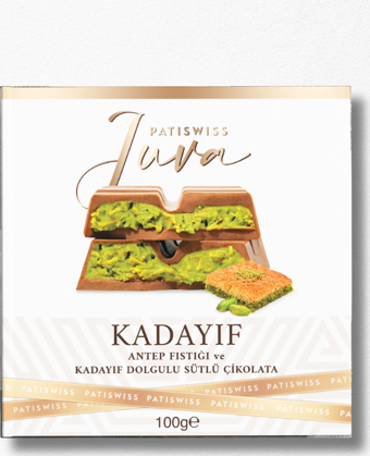 Patiswiss Juva Antep Fıstığı ve Kadayıflı Çikolata 100g