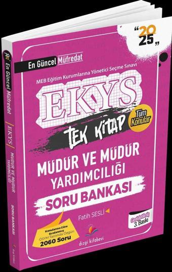 2025 MEB EKYS Müdür ve Müdür Yardımcılığı Soru Bankası Fatih Sesli  - Dizgi Kitap Yayınları