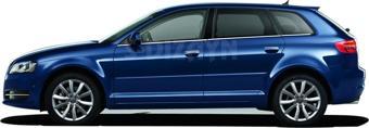 S-Dizayn Audi A3 Krom Cam Çıtası 6 Prç 2004-2012